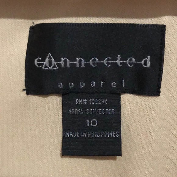 Sleeveless sheer brown calf length dress Size 10 - Picture 5 of 9